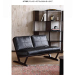 ソファー ブラック ライトブラウン 合皮 オーク シリコンフィル 銅 本革 fsz-3320