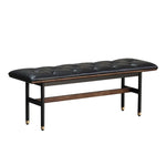 スツール ブラック ライトブラウン 本革 多層板 fsz-3321