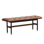 スツール ブラック ライトブラウン 本革 多層板 fsz-3321