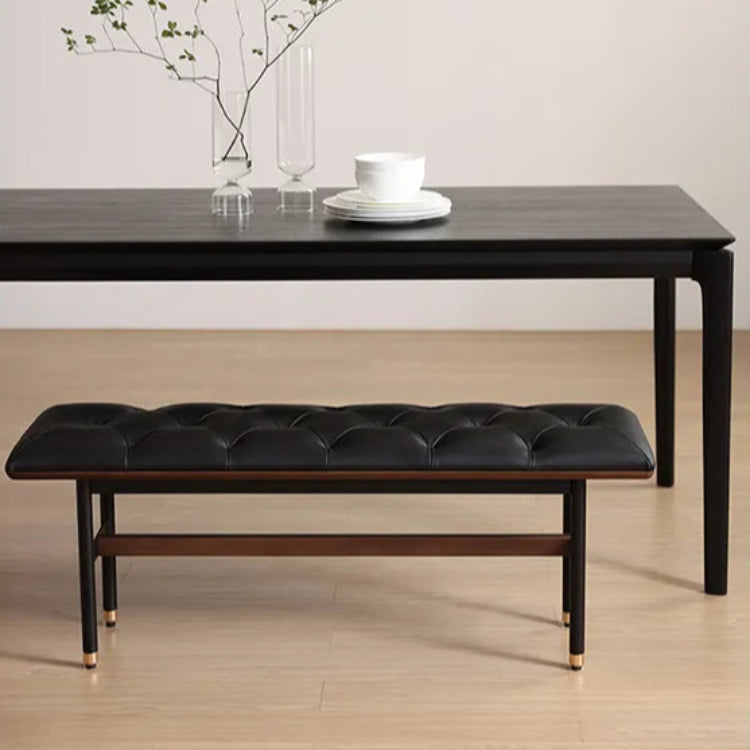 スツール ブラック ライトブラウン 本革 多層板 fsz-3321