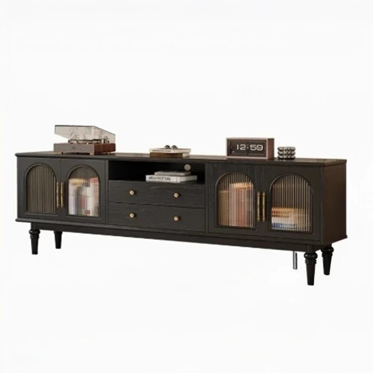 モダン多層板テレビ台 - 強化ガラスデザインで洗練されたインテリアを演出! fvp-4588