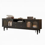 モダン多層板テレビ台 - 強化ガラスデザインで洗練されたインテリアを演出! fvp-4588