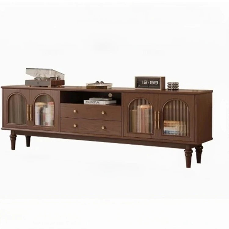 モダン多層板テレビ台 - 強化ガラスデザインで洗練されたインテリアを演出! fvp-4588