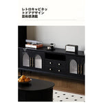 モダン多層板テレビ台 - 強化ガラスデザインで洗練されたインテリアを演出! fvp-4588