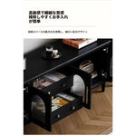 スタイリッシュな多層板製キャビネット - 強化ガラス扉で美しさを引き立てる収納家具 fvp-4589