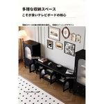 スタイリッシュな多層板製キャビネット - 強化ガラス扉で美しさを引き立てる収納家具 fvp-4589