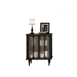 オシャレな多層板と強化ガラス製キャビネット - リビング収納に最適なデザイン家具 fvp-4592