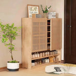 おしゃれな多層板キャビネット - 靴の収納に最適、通気性抜群で整理整頓が楽々! fvp-4593