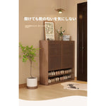 おしゃれな多層板キャビネット - 靴の収納に最適、通気性抜群で整理整頓が楽々! fvp-4593