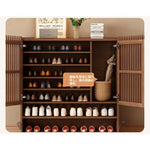 おしゃれな多層板キャビネット - 靴の収納に最適、通気性抜群で整理整頓が楽々! fvp-4593