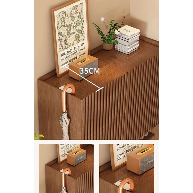 おしゃれな多層板キャビネット - 靴の収納に最適、通気性抜群で整理整頓が楽々! fvp-4593