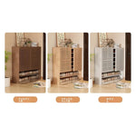 おしゃれな多層板キャビネット - 靴の収納に最適、通気性抜群で整理整頓が楽々! fvp-4593