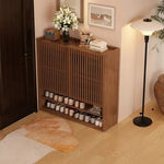 おしゃれな多層板キャビネット - 靴の収納に最適、通気性抜群で整理整頓が楽々! fvp-4593