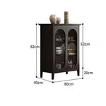 モダンガラスキャビネット – シックなデザインで収納力抜群のインテリア家具 fvp-4595