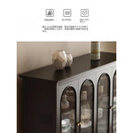 モダンガラスキャビネット – シックなデザインで収納力抜群のインテリア家具 fvp-4595