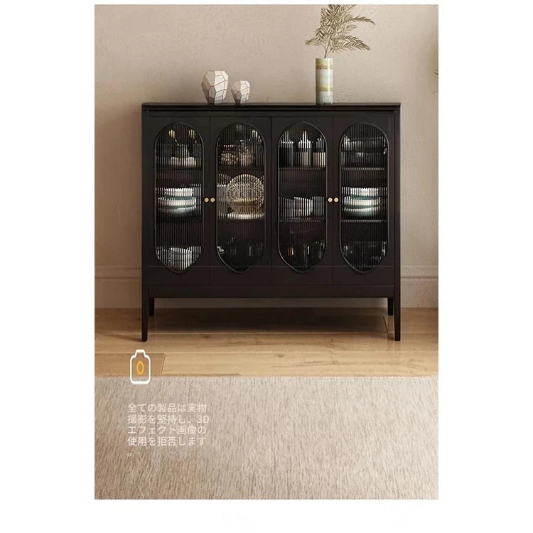 モダンガラスキャビネット – シックなデザインで収納力抜群のインテリア家具 fvp-4595