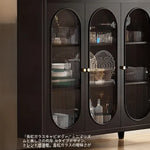 モダンガラスキャビネット – シックなデザインで収納力抜群のインテリア家具 fvp-4595