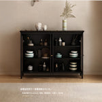 モダンガラスキャビネット – シックなデザインで収納力抜群のインテリア家具 fvp-4595