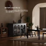 モダンガラスキャビネット – シックなデザインで収納力抜群のインテリア家具 fvp-4595