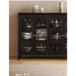 モダンガラスキャビネット – シックなデザインで収納力抜群のインテリア家具 fvp-4595