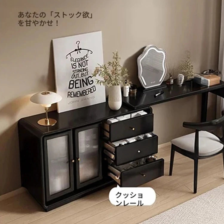 キャビネット3個セット+ガラスキャビネット収納力抜群!スタイリッシュなデザインでお部屋を彩る収納家具 fvp-4596