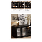 キャビネット3個セット+ガラスキャビネット収納力抜群!スタイリッシュなデザインでお部屋を彩る収納家具 fvp-4596