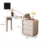 エレガントなガラス化粧台 | 収納力抜群!3つのキャビネット付き | モダンデザイン fvp-4597