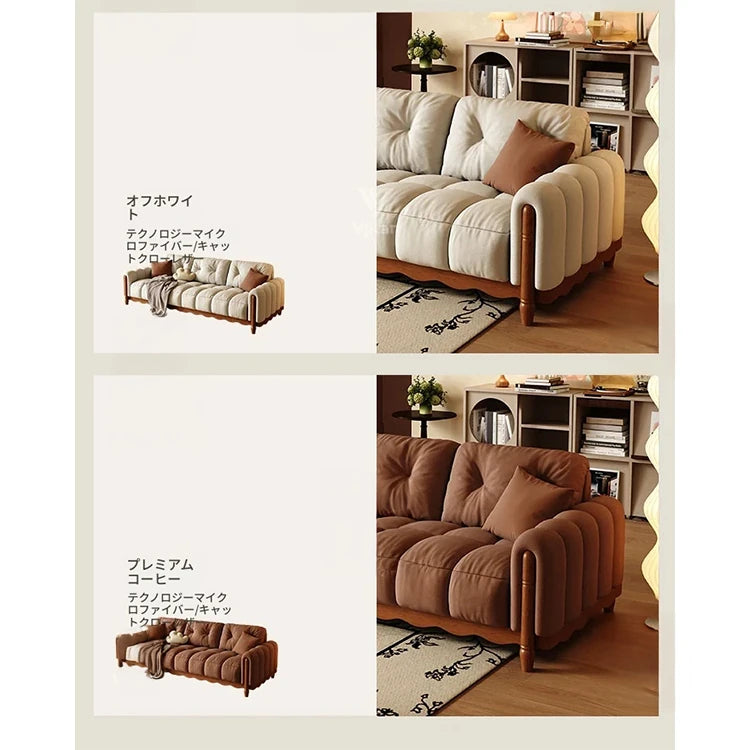 アッシュ材使用!快適な座り心地の第八世代デザイン ソファー - お手入れ簡単で楽々なライフスタイルを実現! fvp-4598