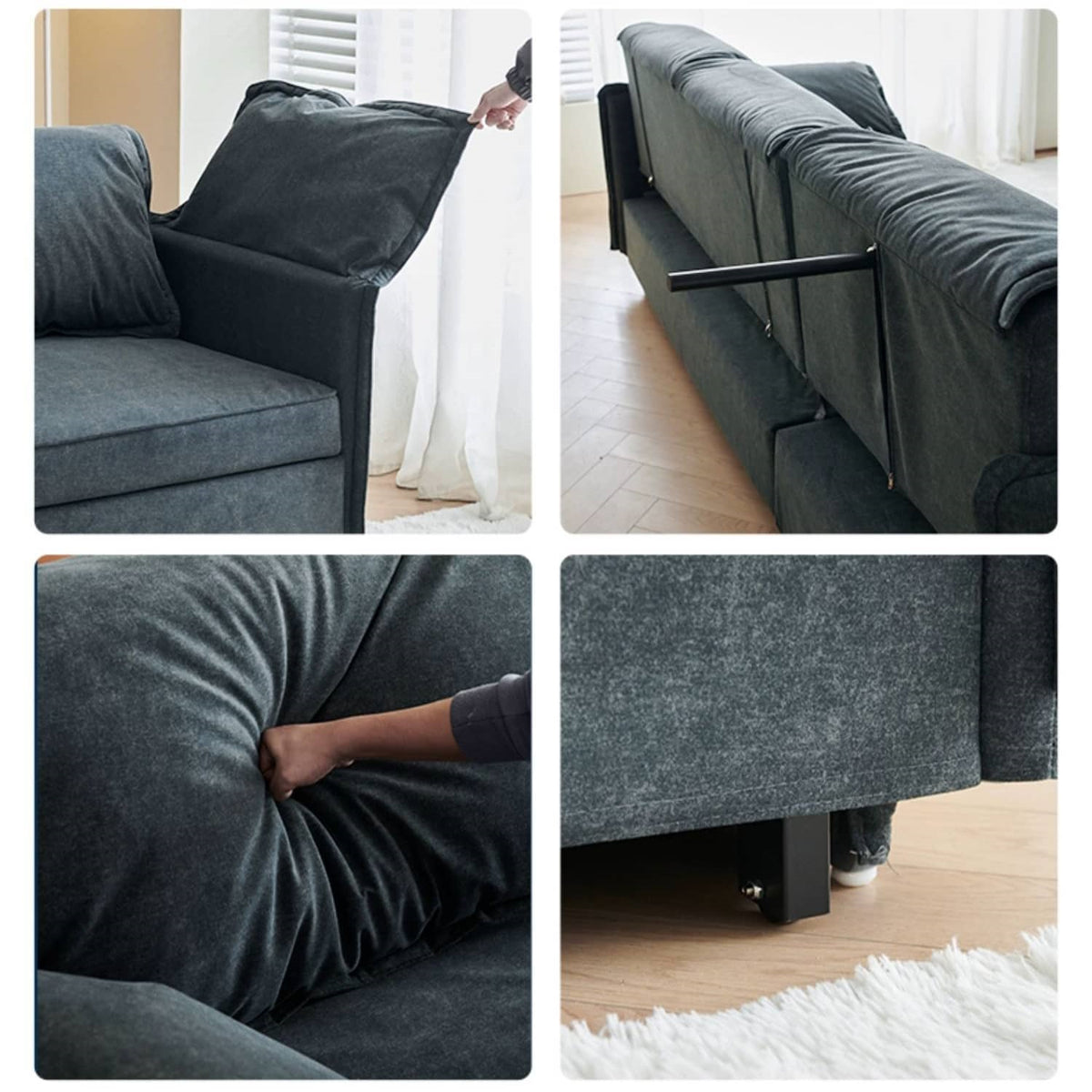 リラックスソファー|快適パイン木材&シリコンフィル使用、高級感フェイクレザー仕上げ fwlp-933