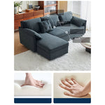 リラックスソファー|快適パイン木材&シリコンフィル使用、高級感フェイクレザー仕上げ fwlp-933