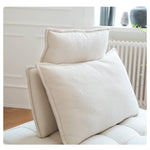 【高級感溢れる】無垢材使用 ソファー シリコンフィル&ホワイトグースダウン ポリエステル繊維クッション贅沢な座り心地 fwlp-937