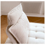 【高級感溢れる】無垢材使用 ソファー シリコンフィル&ホワイトグースダウン ポリエステル繊維クッション贅沢な座り心地 fwlp-937