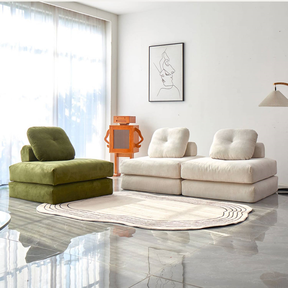 ダウンコーデュロイソファー|極上の快適さとスタイリッシュデザイン fwlp-938