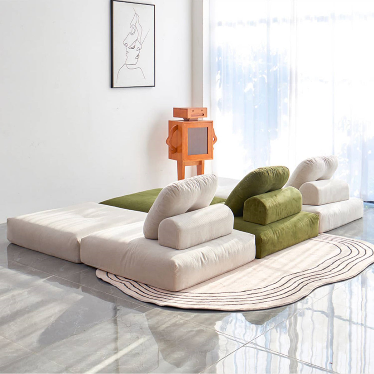 ダウンコーデュロイソファー|極上の快適さとスタイリッシュデザイン fwlp-938