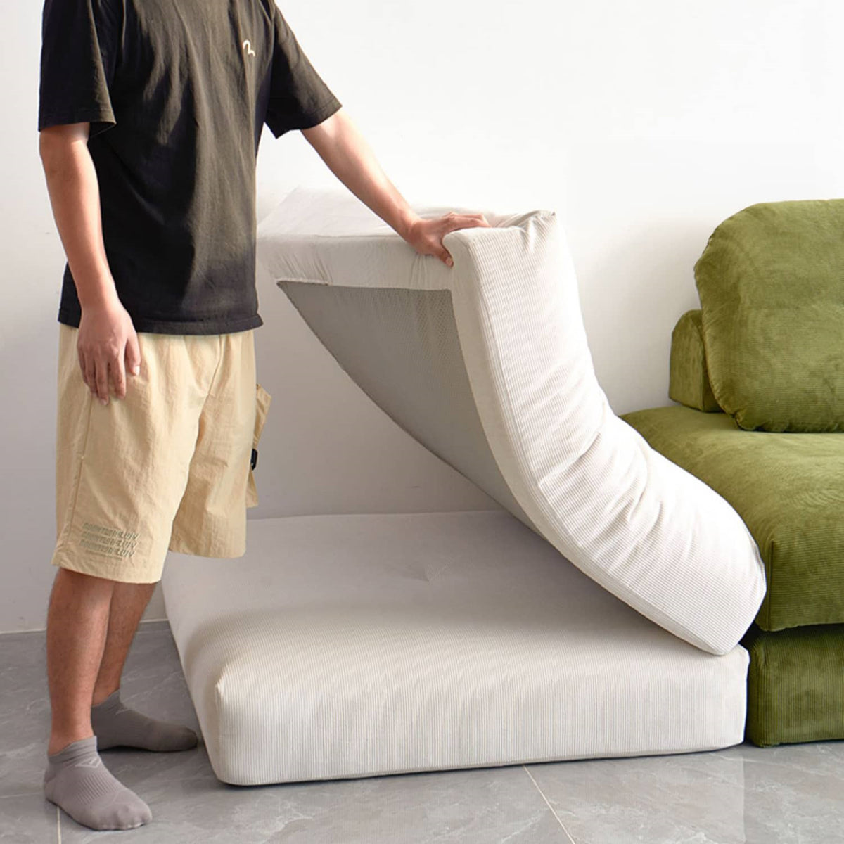 ダウンコーデュロイソファー|極上の快適さとスタイリッシュデザイン fwlp-938