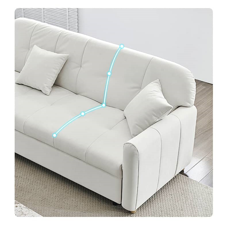 「贅沢な座り心地!パイン材?シリコンフィル使用の高級スエードソファー」 fwlp-940