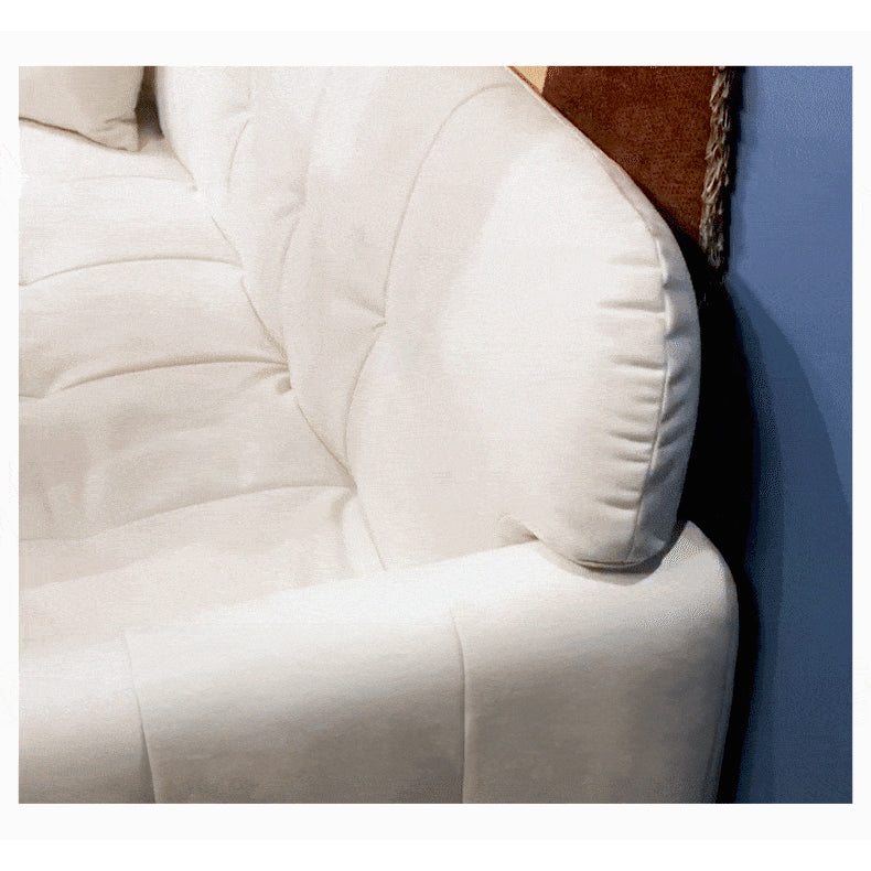 「贅沢な座り心地!パイン材?シリコンフィル使用の高級スエードソファー」 fwlp-940