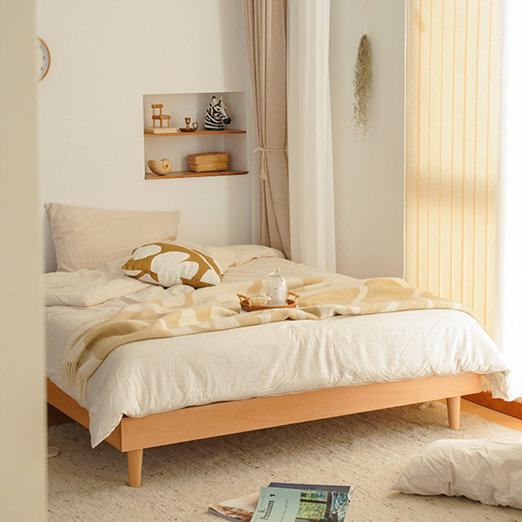 高級ケヤキ無垢材ベッド|職人仕上げの上品なデザイン fxgmz-585