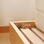 高級ケヤキ無垢材ベッド|職人仕上げの上品なデザイン fxgmz-585