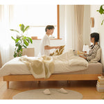 高級ケヤキ無垢材ベッド|職人仕上げの上品なデザイン fxgmz-585