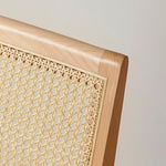 高級ケヤキ&ラタン使用 最高品質 PU レザーチェア | 贅沢な居心地 fxgmz-592