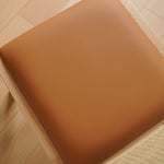 高級ケヤキ&ラタン使用 最高品質 PU レザーチェア | 贅沢な居心地 fxgmz-592