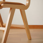 高級ケヤキ&ラタン使用 最高品質 PU レザーチェア | 贅沢な居心地 fxgmz-592