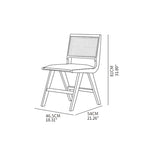 高級ケヤキ&ラタン使用 最高品質 PU レザーチェア | 贅沢な居心地 fxgmz-592