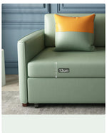 【高品質】木製フレームとエアレザーの快適ソファーベッド - 多機能デザインとスタイリッシュなインテリアに! fxgz-273