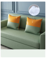 【高品質】木製フレームとエアレザーの快適ソファーベッド - 多機能デザインとスタイリッシュなインテリアに! fxgz-273