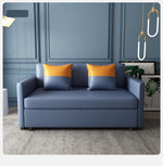 【高品質】木製フレームとエアレザーの快適ソファーベッド - 多機能デザインとスタイリッシュなインテリアに! fxgz-273