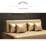 「高級PUレザー&木製ソファーベッド - 快適さとスタイリッシュなデザインの両立」 fxgz-275