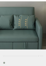 エアレザー製木製フレームの快適ソファーベッド - 一台で二役の優れもの fxgz-277