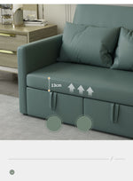 エアレザー製木製フレームの快適ソファーベッド - 一台で二役の優れもの fxgz-277